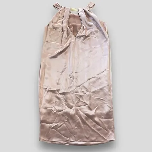 VERA WANG SATIN DRESS DESIGNER PARTY COCKTAIL EVENT HOLIDAY GOWN SMALL 4 38 - Picture 3 of 11